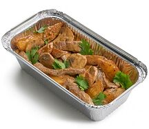 Картофель жареный Блек Пеппер с мясом и грибами