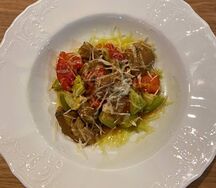 Печёные овощи с пармезаном