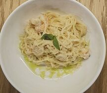 Паста с морепродуктами в сливочном соусе