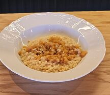 Ризотто с яблоком и сыром Дор-Блю