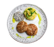 Котлеты из телятины с пюре