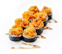 Запеченная острая креветка