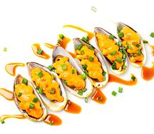 Запеченные мидии