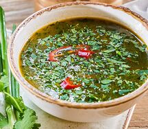 Суп чакапули из баранины