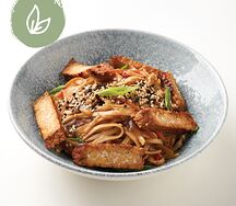 Удон с тофу и соусом терияки