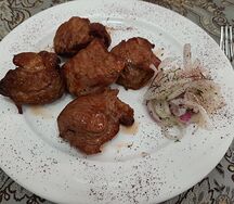 Шашлык из cвинoй шейки