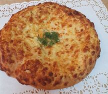Хачапури с сыром и зеленью