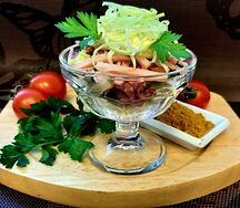 Салат Мясной карри