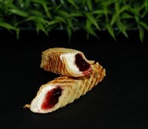 Трубочка с фруктовой начинкой