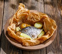 Дорадо с овощами