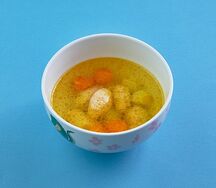 Суп с кнелями из индейки