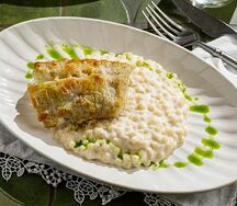 Треска под ореховым соусом