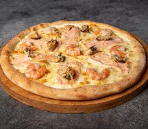 Пицца с морепродуктами