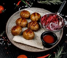 Шашлык из шампиньонов