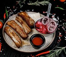 Ребра свиные на углях