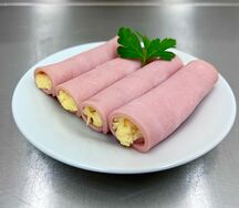Рулетики ветчина с сыром