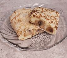 Блинчики с картошкой и грибами