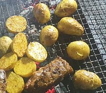 Картошка на мангале