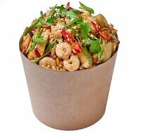 Острый рис с морепродуктами