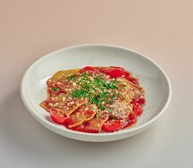 Равиоли с телятиной и овощами