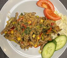 Мясо с овощами