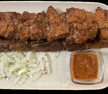 Шашлык из говяжьей печени