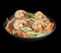 Wok-лапша Соба с креветками