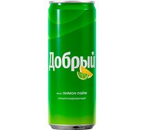 Лимонад Добрый лимон-лайм