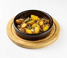 Картофель с жареными грибами