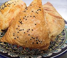 Самса с говядиной из духовки