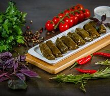 Долма из винoградных листьев по-азербайджански