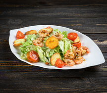 Салат Цезарь с Креветками