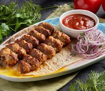 Люля-кебаб с бараниной и сыром