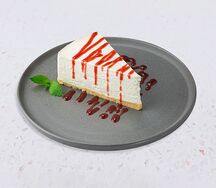 Сливочный чизкейк с клубничным соусом