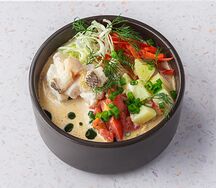 Сливочная уха из белой рыбы