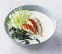 Сливочный суп с угрём