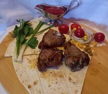 Шашлык из баранины, медальон