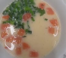 Сырный суп с креветками