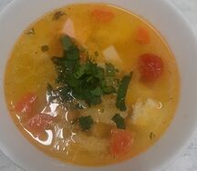 Уха по-фински со сливками