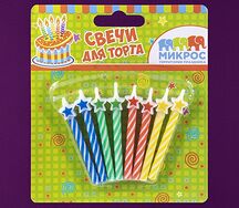 Свечи со звездой для пончиков