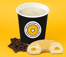 Кофе Латте Классический пончик