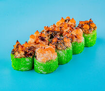 Запеченный с лососем и угрем