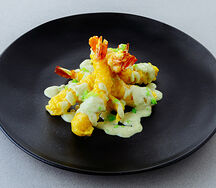 Креветки в васаби соусе