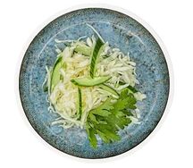 Салат из свежей капусты с огурцом