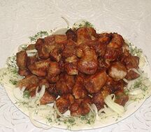Шашлык из cвинoй шеи