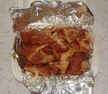 Маринованный шашлык из cвинoй шеи