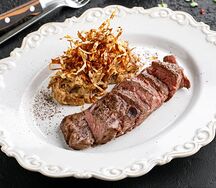 Бавет с жареной капустой