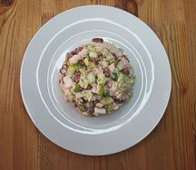 Салат Куриный с фасолью