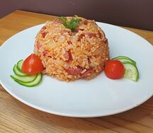 Паэлья с колбасками