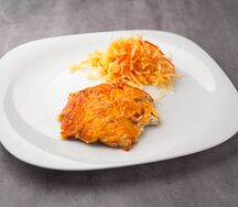 Курица по-боярски с дополнительным гарниром